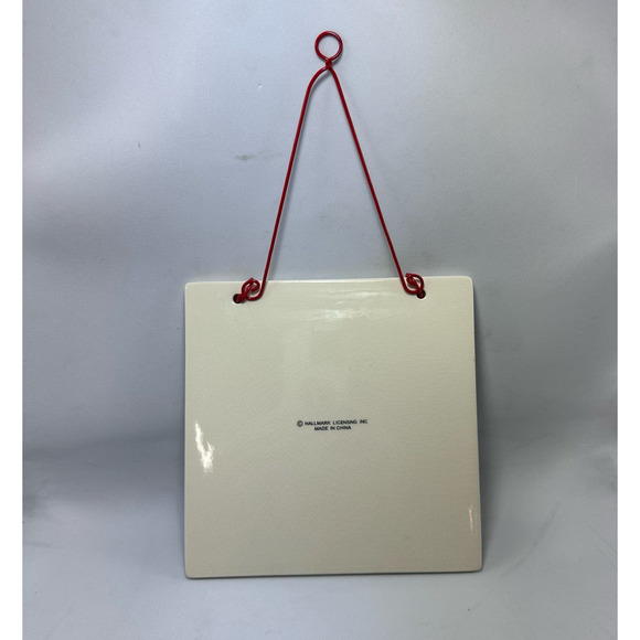 Hallmark "Frosty Days" Snowman Ceramic Hanging 6"X6" Hot Plate Trivet Tile Décor - Picture 9 of 12